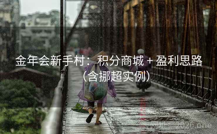 金年会新手村:积分商城 + 盈利思路(含挪超实例)